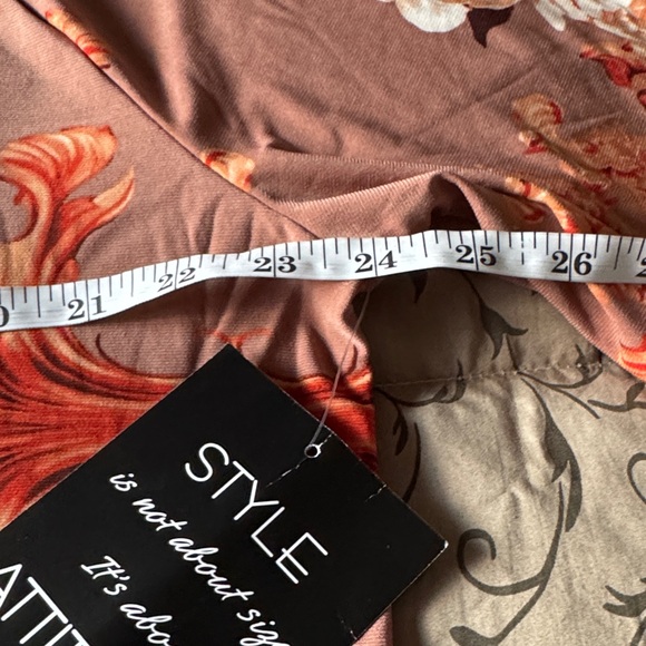 Attitudes by Renée Floral Baroque Print Tunic Top – Size XL - Picture 4 of 6